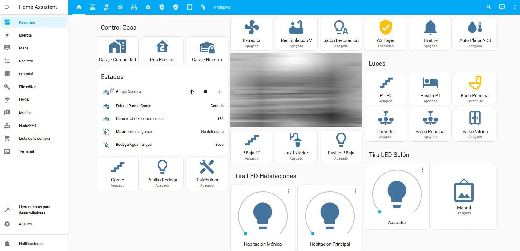 Home Assistant open-source home automation dashboard interface
