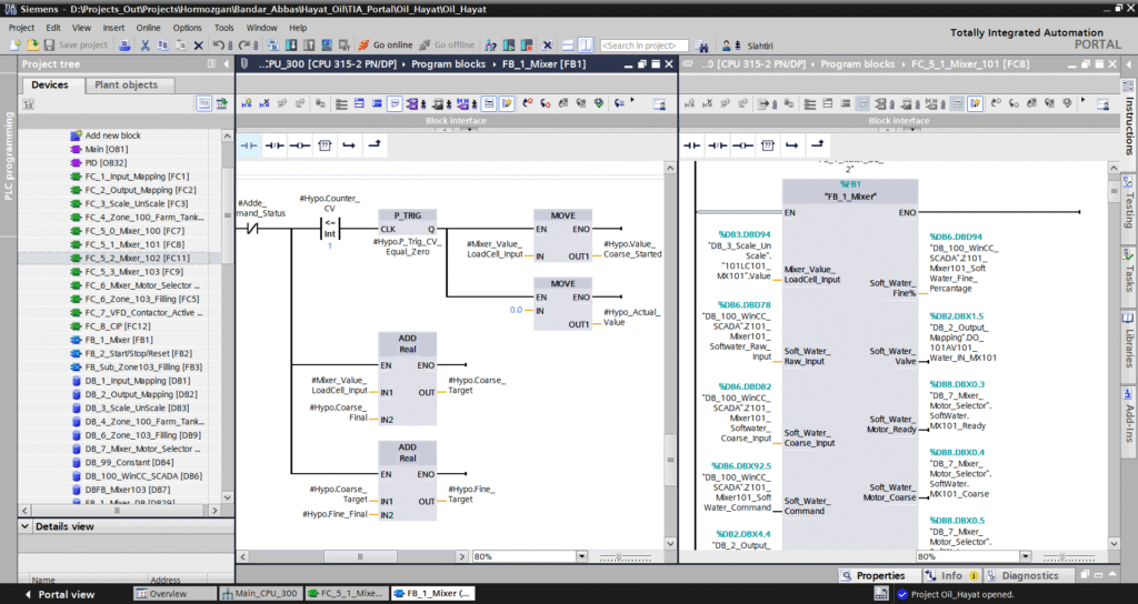 Completed industrial automation system with integrated controls